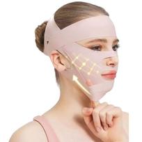Face Slimming Bandage Face Lifting Belt V Line Face Slimming Strap Double Chin Tightener Slim Strap Facial Mask Tool beige