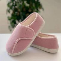 Madingi moteriški namų šlepetės, minkštos, tinklinės, kvėpuojančios, nėščiosioms, neslystančios, diabetikams, artritui, edema, papildomai platūs 44-45 šviesiai pilka spalva