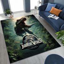 Klasikinis Juros periodo parko dinozauras Tyrannosaurus Rex kilimas-takelis miegamojo, svetainės, sofos, namų durų kilimėlio dekoravimui, neslystantis grindų kilimėlis 40x60cm( 15x23in )