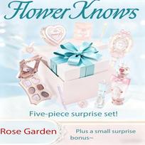 Flower Knows Bonnie Garden Rose Courtyard Limited Cosmetics Kit Rose Garden white