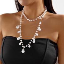 Personalized Imitation Pearl Pearl Beads Dual-use Baroque Style Versatile Body Jewelry Irregular Minimalist Body Chain Bridal