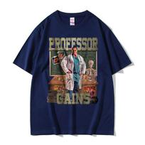 Professor Gains Nasser El Sonbaty Fitness Gym Tshirt Male Oversized T Shirts Men Women Casual Cozy Cotton Short Sleeve Tshirt S
