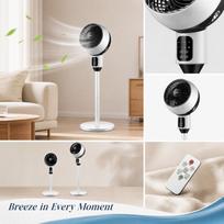 Adjustable Tower Fan with Remote Control, Oscillating Stand Fan for Bedroom Living Room, 40 inch One Size gray