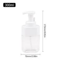300/500 ml Skaidrus Putojantis Rankų Muilo Dozatorius Tuščias Dušo Želė Buteliukas Veido Valiklio Putų Indelis Kelioninis Nešiojamas A3