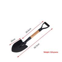 Atsparus dilimui mangano plieno kasimo kastuvas, vandeniui atsparus, nerūdijantis sodo trowelis vaikams, tėvų ir vaikų sodininkystei 36CM black