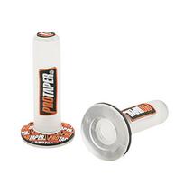 Motociklo vairo rankenėlių keitimas Retro 22mm vairo apdangalas Modifikuotos dalys transparent orange
