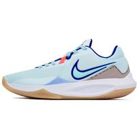 Nike Precision 6 Mesh Low top Basketball Shoes Men's Light Blue HV1796-141(Team1052-) 44.5 white
