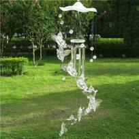 Love Angel Cupid Wind Chime Tube Hanging Ornament House Ornament Metal Pipe Wind Chime Clear Sound Wind Chimes Bells Tubes