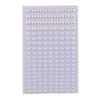 Self Adhesive Hair Pearls Stick Pearls Face Pearls Stickers Pearls Stickers  for Hair Face Makeup mix sizes-B-165pcs white