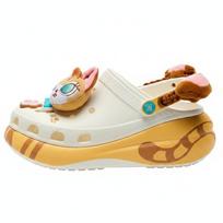 Crocs X Molly EVA Big Ear Cat Puff Clogs Unisex Clogs Yellow Brown 212963 37-38