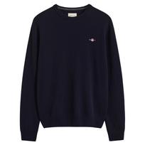 Megztinis vyrams, Mėlyna, Superfine lambswool c-neck