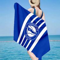 Deportivo Alaves Emblem Beach Towel, Quick-drying, Easy to Care for, Use for Both Fitness and Beach Vacations,Sports Essential Fan Gift 70cmx140cm(27x55inch)