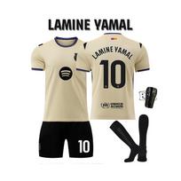 (#10 LAMINE YAMAL) 25-26 Barselonos išvykos - Juodos kelnės [La Liga Numeris] Futbolo marškinėliai vaikams ir suaugusiems 16#