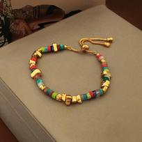 Retro Bohemian Stone Beaded Choker Necklace for Women