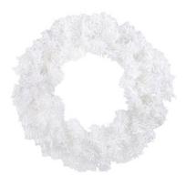 Faux Spruce Christmas Wreath Unlit Pink/White Artificial Flocked Xmas Wreath for Indoor Outdoor Winter 30cm