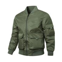 Flight Suits, Pilot Jacket, Men's Loose Baseball Uniform, Autumn Plus Size Work Jacket M gray