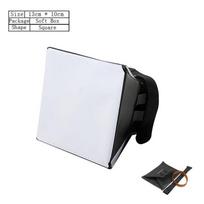 Blyksčio difuzorius atšvaitas softboxas profesionalus mini foto difuzorius apvalus kvadratinis minkštos šviesos dėžė Canon Nikon Sony kamerai white