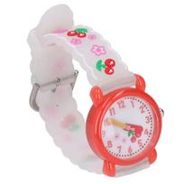 Kids Watch Cute Cartoon Waterproof Portable   Watch Birthday Gift for Girl Aged 3 to 8 pink