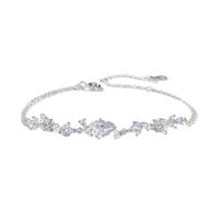 Sterling Silver 999 Wisteria Bracelet - Elegant Light Luxury Gift for Girlfriend's Birthday Pure Silver