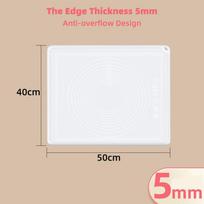 100/80/70/65/50cm Oversized Silicone Kneading Pad Non-Stick Dough Mat Oven Liner Cooking Tool white