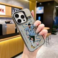 Football Player IPhone 17 Pro Phone Case 16/15/14/13 Laser Case 12 Apple 11Xs Max Hard Pro Ma iPhone 7P/8P white
