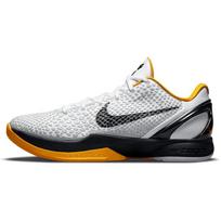 Nike Zoom Kobe 6 Low top Basketball Shoes Unisex Black White Yellow CW2190-100 41 gray