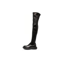 Alexander McQueen Hybrid Lace Up Boot 'Black' Women's 641850WHSS21000 37.5 black