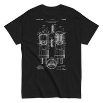 1929 Vacuum Tube Patent – Vintage Electronics Blueprint T-Shirt S