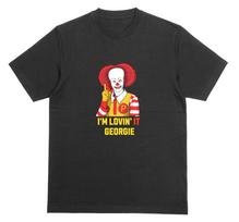 PENNYWISE MAN PATINKA GEORGIJUS Marškinėliai Helovinas Stephen King IT Greito maisto Marškinėlis 254 L red