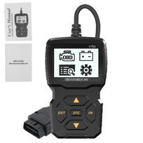 V750 Car OBD2 Scanner OBD2 Code Reader Battery O2 Sensor Tester Read Vehicle Information Diagnostic Tools Check Engine System juoda
