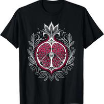 Amanita Muscaria with moths and leaves botanical illustration T-Shirt summer tops street wear T-shirt men S juoda