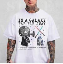 Star Wars Day Darth Vader R2D2 Lightsabers Death Star Unisex 100% Cotton T-shirt Mens Tees Top 4XL white