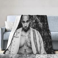 Lewis Hamilton Blanket, Facecloth Blanket Retro Camping Birthday Gift Blanket Customizable 80x120cm(31x47inch)