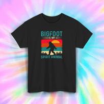 Bigfoot Is My Spirit Animal Shirt Funny Sasquatch Gift S-5XL L