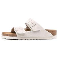 Birkenstock Arizona Soft Footbed Suede Leather Narrow Fit Sandals 'Antique White' Men's 1024516 EU 37