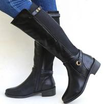 Moteriški odiniai batai su storu kulnu Ilgi ankle boots Žieminiai batai moterims iki kelių Laisvi batai moterims 42 kava