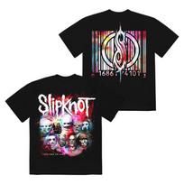 Psychedelic Color Slipknot Band T-Shirt 100% Cotton Graphic Tee Men Women Summer Streetwear Top S įvairiaspalvis