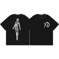 The Weeknd After Hours Til Dawn Turas 2026 Prekės Marškinėliai Hip Hop Trumpomis Rankovėmis Marškinėliai Vyrams Moterims XS gray