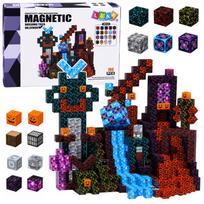 Magnetiniai blokeliai Pixel Dark World, 100 vnt., STEM