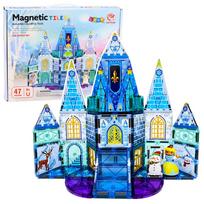 Magnetiniai blokeliai – ledo pilis, 47 dalys, STEM