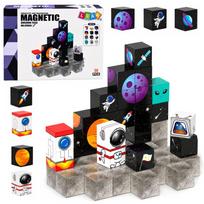 Magnetiniai kosmoso blokeliai, 50 dalių, 3D dėlionė