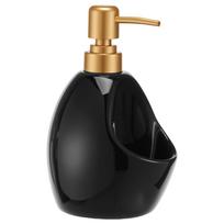 Ceramic Soap Dispenser with Sponge Holder Easy to Clean Press Pump Hand Foam Dispenser Pressing Soap Pump Bottle for Home