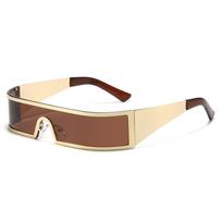 New Punk Style Women Sunglasses Luxury Brand Rectangular Fashion Driving UV400 Shield Trendy Glasses for Men as  picture