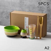 5/6 vnt. Matcha arbatos rinkinys Bambukinis šluotelė Arbatinis šaukštelis Sietelis Matcha keraminis dubenėlis Matcha šluotelė Japoniškas Arbatos mėgėjams Arbatos gaminimo įrankiai