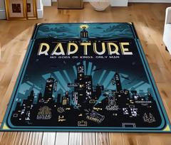 Bioshock Rapture City Tappeto Gamer Room Decor Tappeto da gioco vintage Bioshock Rapture City RugGamer Room Decor 40x60cm gray