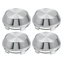 4Pcs 60mm Chrome Wheel Center Cap No Logo