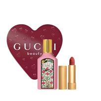 Gucci Qimeng Gardenia Small Gold Tube Lipstick, Makeup and Perfume Set, 2026 520 Limited Gift Box, EDP Eau de Parfum, Floral Fragrance