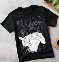 Anime Jujutsu Kaisen Aoi Todo Karingas Juodas Marškinėliai 3XL black