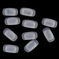 5 Pairs silicone eyeglass sunglasses glasses nose pads soft rectangle vision onesize