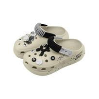Crocs Crush Clog Sesame Street EVA Trendy Personality Comfortable Versatile Hole Shoes Unisex Bone White 34-35